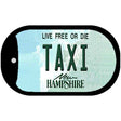 Taxi New Hampshire Novelty Metal Dog Tag Necklace DT-11166