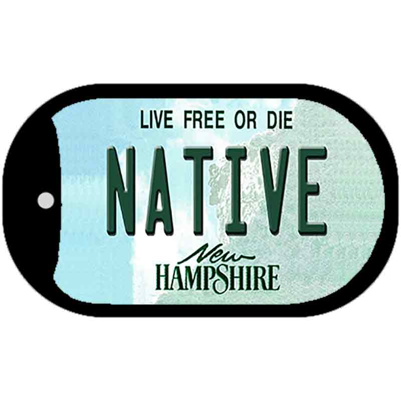 Native New Hampshire Novelty Metal Dog Tag Necklace DT-11167