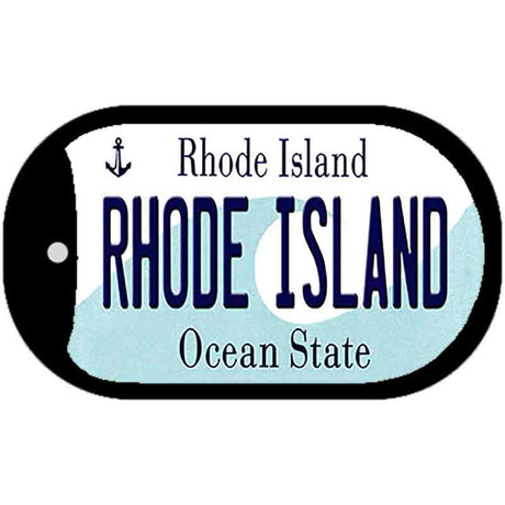 Rhode Island Novelty Metal Dog Tag Necklace DT-11179