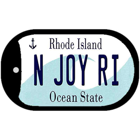 N Joy RI Rhode Island Novelty Metal Dog Tag Necklace DT-11181