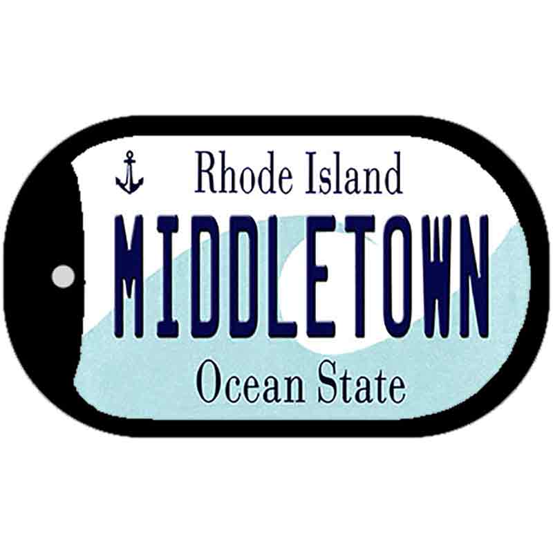 Middletown Rhode Island Novelty Metal Dog Tag Necklace DT-11196