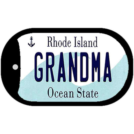 Grandma Rhode Island Novelty Metal Dog Tag Necklace DT-11199