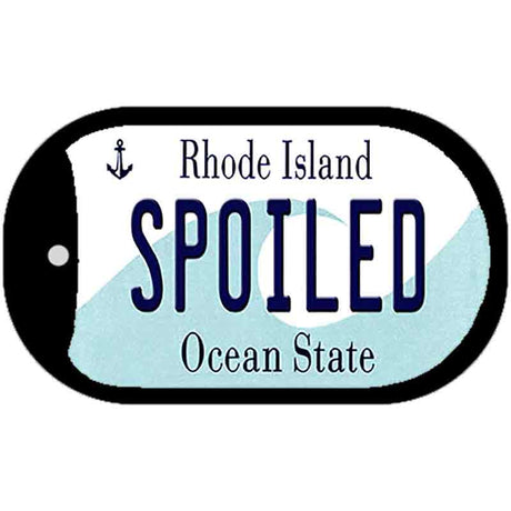 Spoiled Rhode Island Novelty Metal Dog Tag Necklace DT-11204