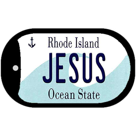 Jesus Rhode Island Novelty Metal Dog Tag Necklace DT-11205