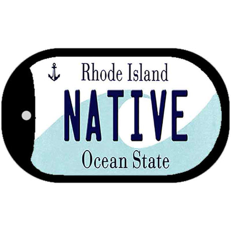 Native Rhode Island Novelty Metal Dog Tag Necklace DT-11214