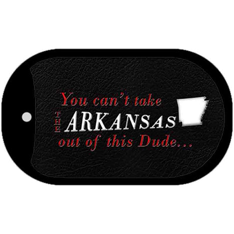 Arkansas Dude Novelty Metal Dog Tag Necklace DT-11258