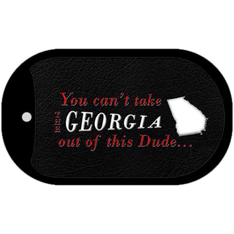 Georgia Dude Novelty Metal Dog Tag Necklace DT-11264