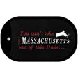 Massachusetts Dude Novelty Metal Dog Tag Necklace DT-11275