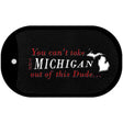 Michigan Dude Novelty Metal Dog Tag Necklace DT-11276