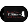 Mississippi Dude Novelty Metal Dog Tag Necklace DT-11278