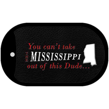 Mississippi Dude Novelty Metal Dog Tag Necklace DT-11278