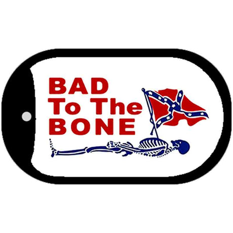 Bad To The Bone Metal Novelty Dog Tag Necklace DT-1127