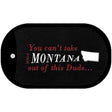 Montana Dude Novelty Metal Dog Tag Necklace DT-11280