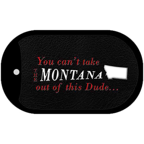 Montana Dude Novelty Metal Dog Tag Necklace DT-11280