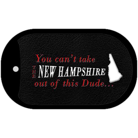 New Hampshire Dude Novelty Metal Dog Tag Necklace DT-11283