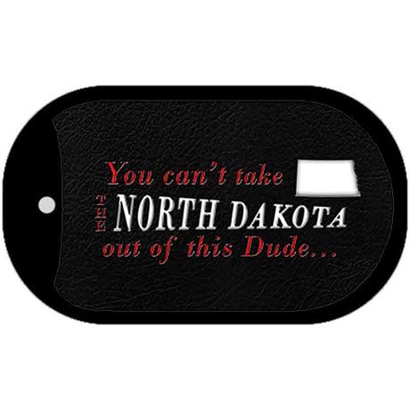 North Dakota Dude Novelty Metal Dog Tag Necklace DT-11288