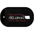 Oklahoma Dude Novelty Metal Dog Tag Necklace DT-11290