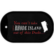 Rhode Island Dude Novelty Metal Dog Tag Necklace DT-11293