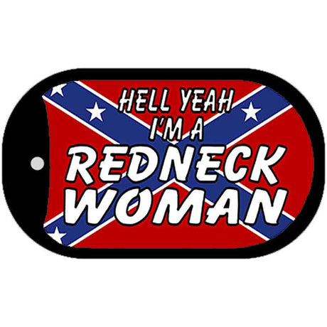 Redneck Woman Metal Novelty Dog Tag Necklace DT-1129