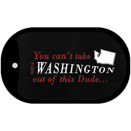 Washington Dude Novelty Metal Dog Tag Necklace DT-11301