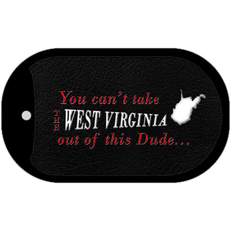 West Virginia Dude Novelty Metal Dog Tag Necklace DT-11302