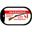 Do Not Expect A Warning Shot Novelty Metal Dog Tag Necklace DT-11308