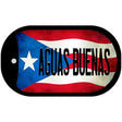 Aguas Buenas Puerto Rico State Flag Novelty Metal Dog Tag Necklace DT-11318