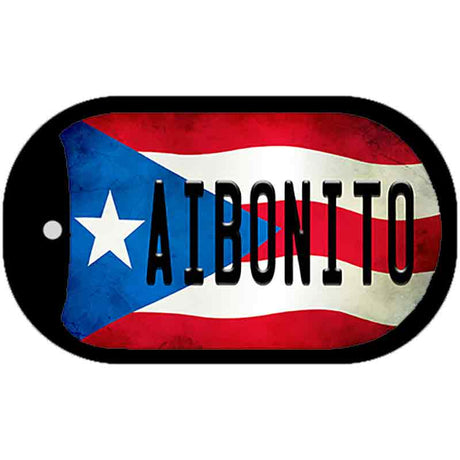 Aibonito Puerto Rico State Flag Novelty Metal Dog Tag Necklace DT-11319