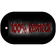 100% Redneck Dog Tag Kit Novelty Necklace DT-1131