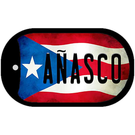 Anasco Puerto Rico State Flag Novelty Metal Dog Tag Necklace DT-11320