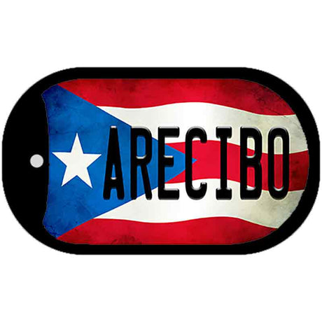 Arecibo Puerto Rico State Flag Novelty Metal Dog Tag Necklace DT-11321