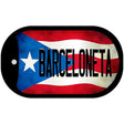 Barceloneta Puerto Rico State Flag Novelty Metal Dog Tag Necklace DT-11323