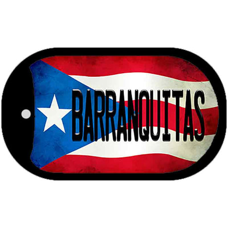 Barranquitas Puerto Rico State Flag Novelty Metal Dog Tag Necklace DT-11324