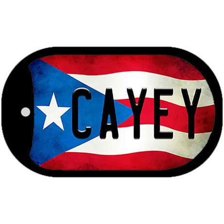 Cayey Puerto Rico State Flag Novelty Metal Dog Tag Necklace DT-11332