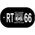 RT 66 Get There First Class Novelty Metal Dog Tag Necklace DT-1133