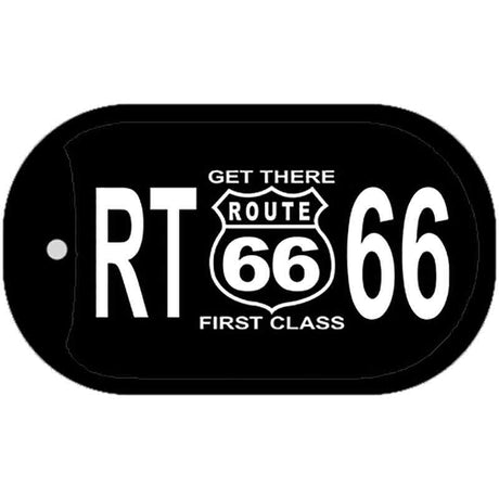 RT 66 Get There First Class Novelty Metal Dog Tag Necklace DT-1133