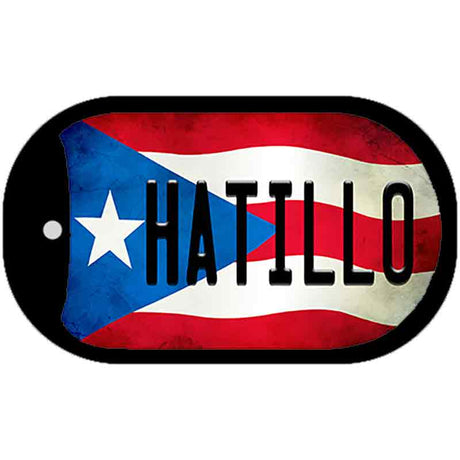 Hatillo Puerto Rico State Flag Novelty Metal Dog Tag Necklace DT-11348