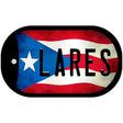 Lares Puerto Rico State Flag Novelty Metal Dog Tag Necklace DT-11356