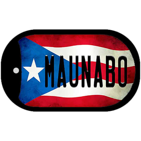 Maunabo Puerto Rico State Flag Novelty Metal Dog Tag Necklace DT-11363