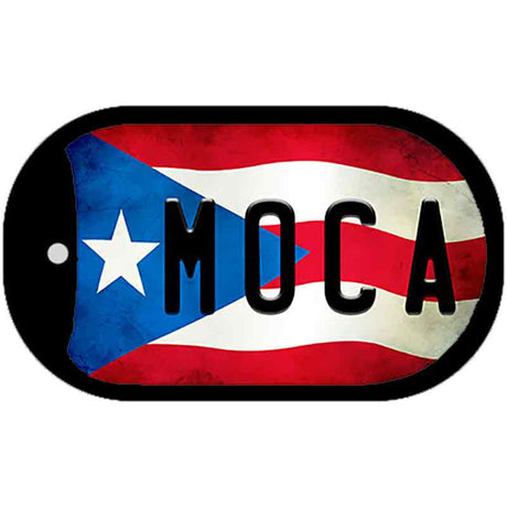 Moca Puerto Rico State Flag Novelty Metal Dog Tag Necklace DT-11365