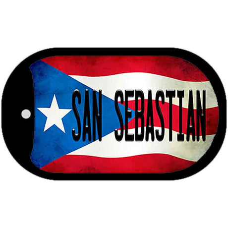 San Sebastian Puerto Rico State Flag Novelty Metal Dog Tag Necklace DT-11381