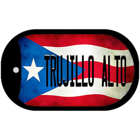 Trujillo Alto Puerto Rico State Flag Novelty Metal Dog Tag Necklace DT-11385