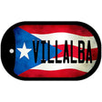 Villalba Puerto Rico State Flag Novelty Metal Dog Tag Necklace DT-11390