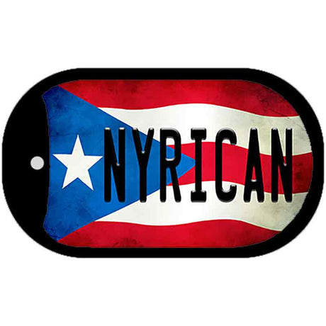 Nyrican Puerto Rico State Flag Novelty Metal Dog Tag Necklace DT-11394