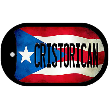 Cristorican Puerto Rico State Flag Novelty Metal Dog Tag Necklace DT-11396