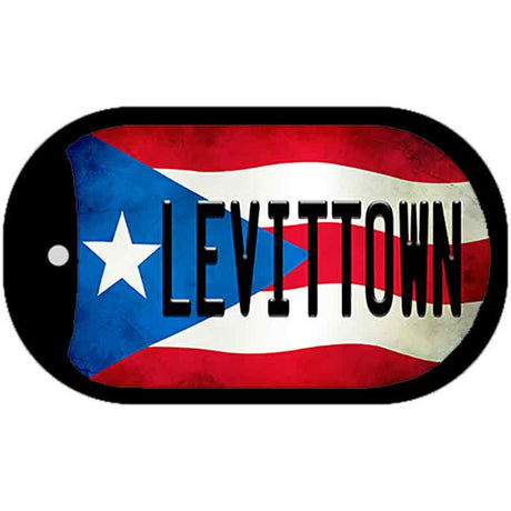 Levittown Puerto Rico State Flag Novelty Metal Dog Tag Necklace DT-11398