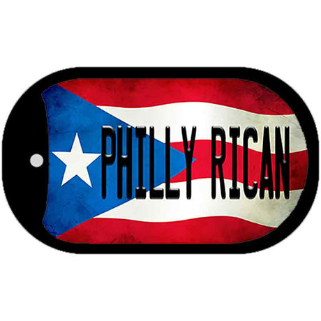 Philly Rican Puerto Rico State Flag Novelty Metal Dog Tag Necklace DT-11401