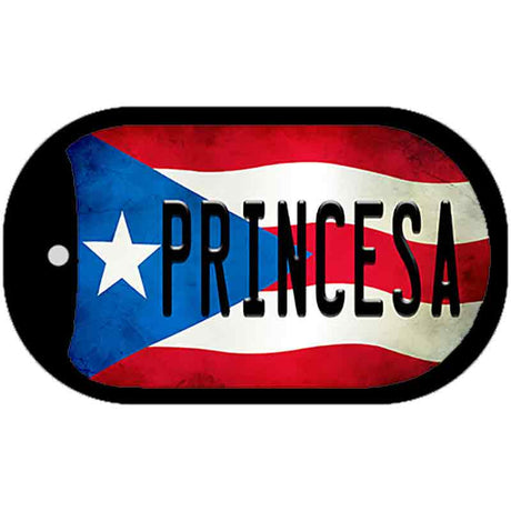 Princesa Puerto Rico State Flag Novelty Metal Dog Tag Necklace DT-11402