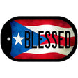 Blessed Puerto Rico State Flag Novelty Metal Dog Tag Necklace DT-11406