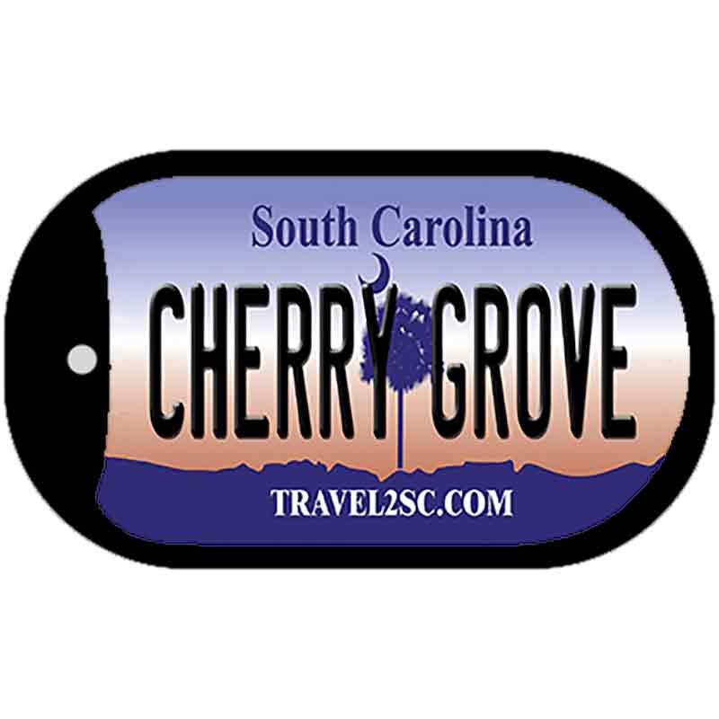 Cherry Grove South Carolina Novelty Metal Dog Tag Necklace DT-11416